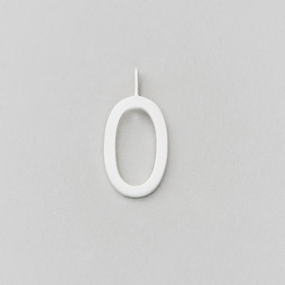 Design Letters 16mm Matt Silver Archetype Initial Charm 15 Design Letters 16mm Matt Silver Archetype Initial Charm