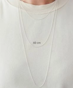 Design Letters 60cm Silver Necklace for charm