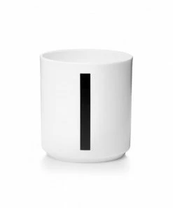 Design Letters White Porcelain Cup