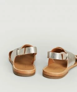 Anthology Paris Silver Birmanie Laminated Leather Sandals 5 Anthology Paris Silver Birmanie Laminated Leather Sandals