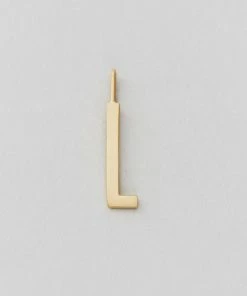 Design Letters 16mm Matt Gold Archetype Initial Charm 37 Design Letters 16mm Matt Gold Archetype Initial Charm