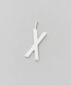 Design Letters 16mm Matt Silver Archetype Initial Charm 49 Design Letters 16mm Matt Silver Archetype Initial Charm