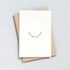 Ola Foil Blocked You Make Me Smile Card - Black On Natural