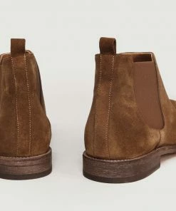 Anthology Paris Tobacco Brown Suede Chelsea Boots