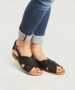 Anthology Paris Black Python Birmanie Sandals