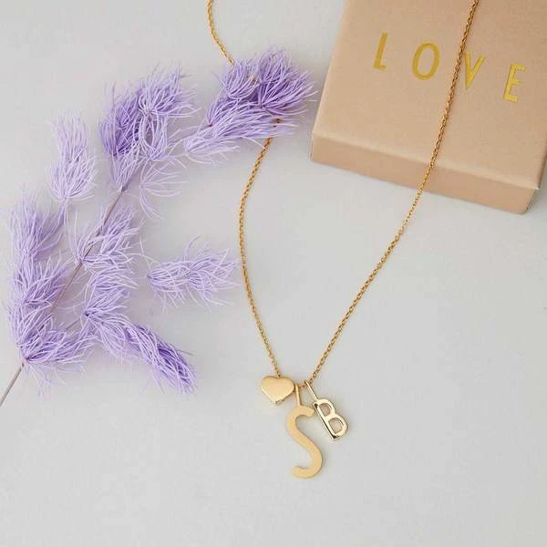 Design Letters Emaille Anhanger Herz Gold 1 Design Letters Emaille Anhanger Herz Gold