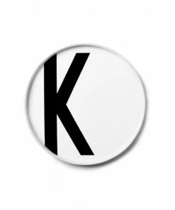 Design Letters White Porcelain Plate 37 Design Letters White Porcelain Plate