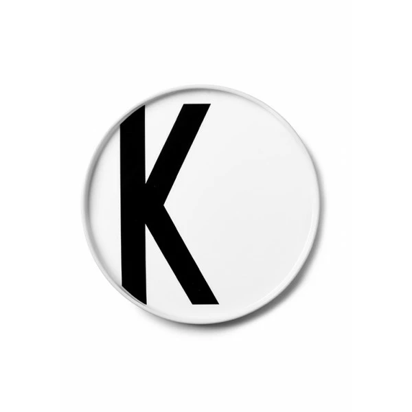 Design Letters White Porcelain Plate 11 Design Letters White Porcelain Plate