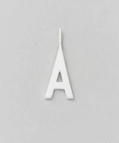 Design Letters 16mm Matt Silver Archetype Initial Charm