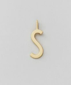 Design Letters 16mm Matt Gold Archetype Initial Charm 44 Design Letters 16mm Matt Gold Archetype Initial Charm