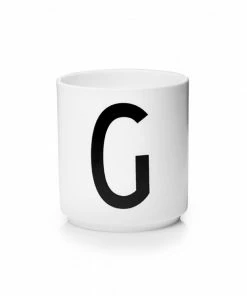 Design Letters White Porcelain Cup