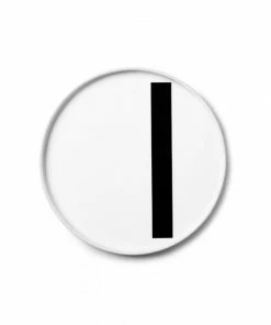 Design Letters White Porcelain Plate 35 Design Letters White Porcelain Plate