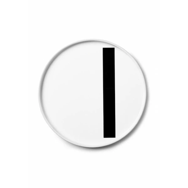 Design Letters White Porcelain Plate 9 Design Letters White Porcelain Plate