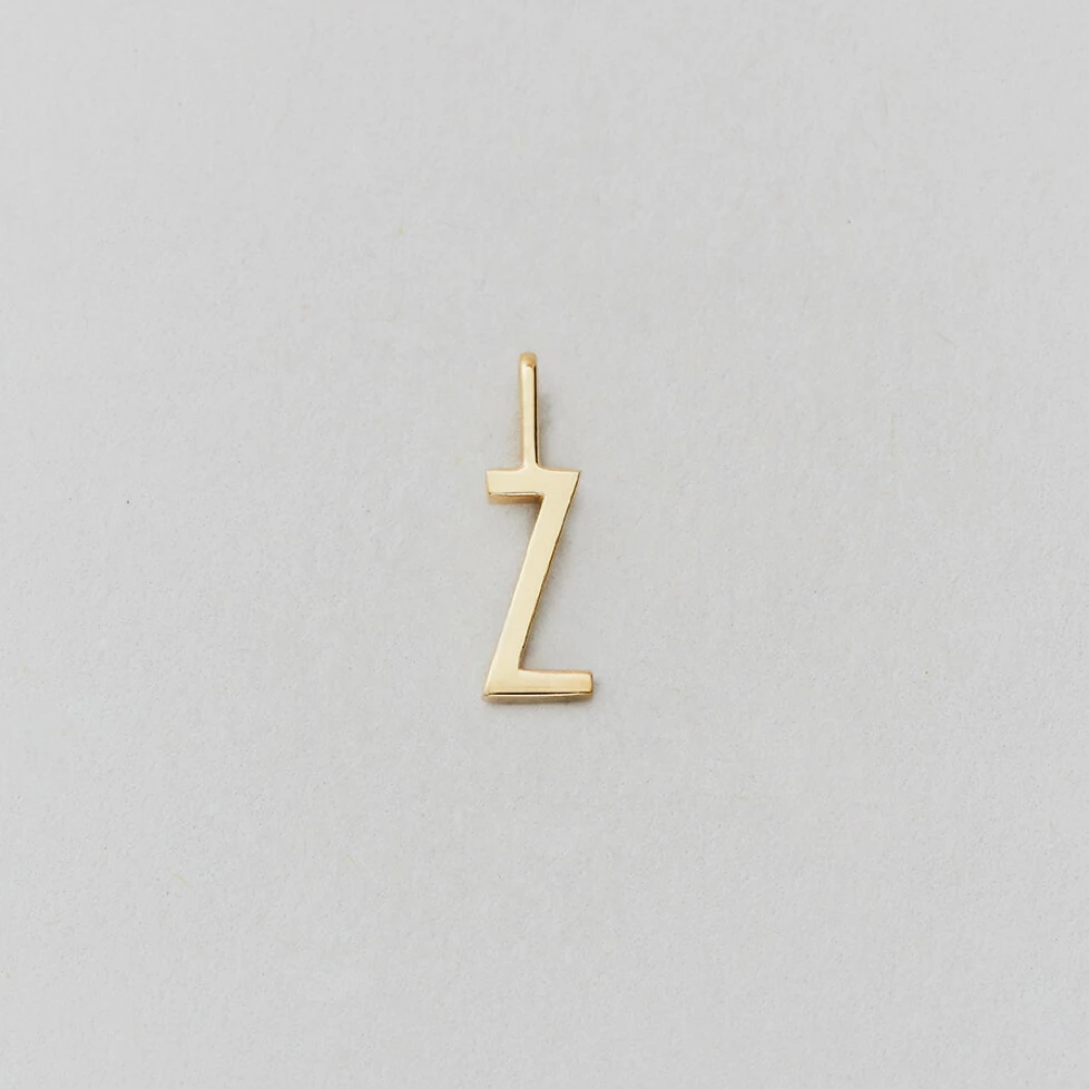 Design Letters 10mm Gold Archetype Shiny Initial Charm 24 Design Letters 10mm Gold Archetype Shiny Initial Charm