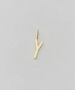 Design Letters 10mm Gold Archetype Shiny Initial Charm 46 Design Letters 10mm Gold Archetype Shiny Initial Charm