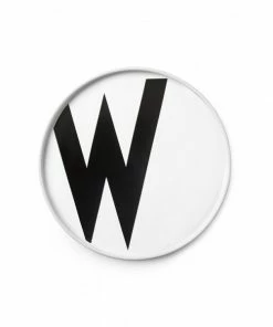 Design Letters White Porcelain Plate 49 Design Letters White Porcelain Plate