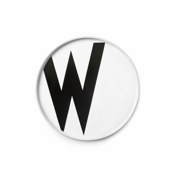 Design Letters White Porcelain Plate 23 Design Letters White Porcelain Plate