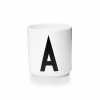 Design Letters White Porcelain Cup