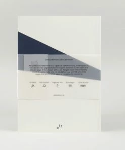 Ola Layflat Notebook Blocks Print in Blue