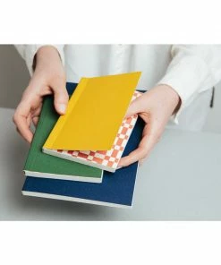 Ola Limited Edition Medium Layflat Notebook, Forest Green & Otti Mustard / Plain Pages 10 Ola Limited Edition Medium Layflat Notebook, Forest Green & Otti Mustard / Plain Pages