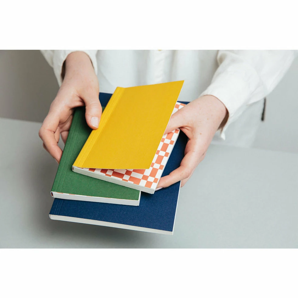 Ola Limited Edition Medium Layflat Notebook, Forest Green & Otti Mustard / Plain Pages 5 Ola Limited Edition Medium Layflat Notebook, Forest Green & Otti Mustard / Plain Pages