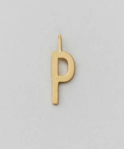 Design Letters 16mm Matt Gold Archetype Initial Charm 41 Design Letters 16mm Matt Gold Archetype Initial Charm