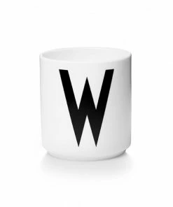 Design Letters White Porcelain Cup