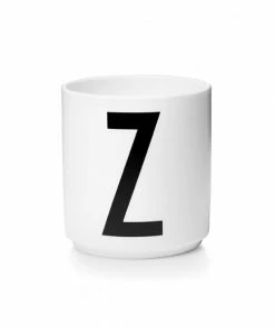 Design Letters White Porcelain Cup