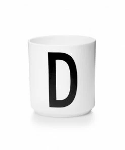 Design Letters White Porcelain Cup