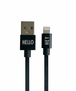 Design Letters 1m Black Mycable iPhone Cable