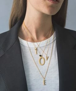 Design Letters 40cm Gold Necklace for charm 10 Design Letters 40cm Gold Necklace for charm