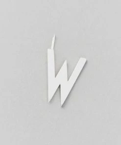 Design Letters 16mm Matt Silver Archetype Initial Charm 48 Design Letters 16mm Matt Silver Archetype Initial Charm