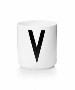 Design Letters White Porcelain Cup