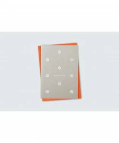 Ola Pack of 6 Snowflake Motif in White on Recycled Grey