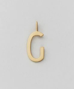 Design Letters 16mm Matt Gold Archetype Initial Charm 32 Design Letters 16mm Matt Gold Archetype Initial Charm