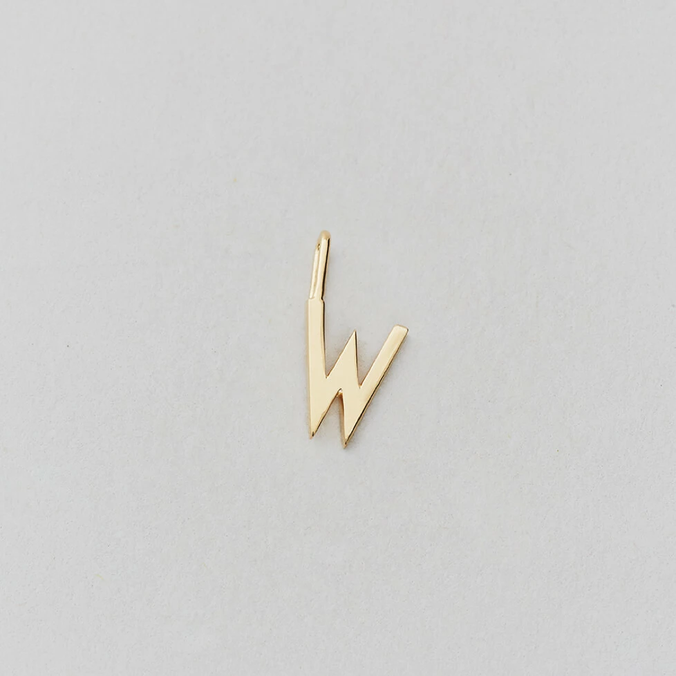 Design Letters 10mm Gold Archetype Shiny Initial Charm 21 Design Letters 10mm Gold Archetype Shiny Initial Charm