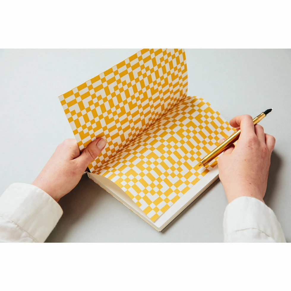 Ola Limited Edition Medium Layflat Notebook, Forest Green & Otti Mustard / Plain Pages 2 Ola Limited Edition Medium Layflat Notebook, Forest Green & Otti Mustard / Plain Pages