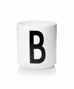 Design Letters White Porcelain Cup