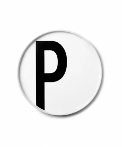 Design Letters White Porcelain Plate 42 Design Letters White Porcelain Plate