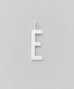 Design Letters 16mm Matt Silver Archetype Initial Charm 30 Design Letters 16mm Matt Silver Archetype Initial Charm