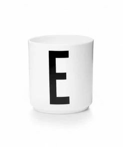 Design Letters White Porcelain Cup