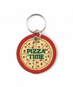 Hightide Retro Stitch Work Keychain Pizza