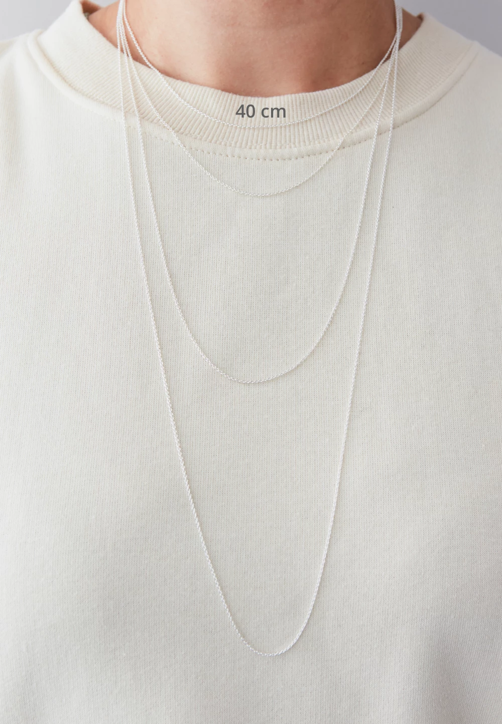 Design Letters 40cm Silver Necklace for charm 1 Design Letters 40cm Silver Necklace for charm