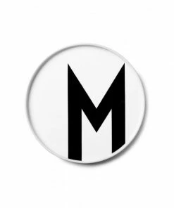 Design Letters White Porcelain Plate 39 Design Letters White Porcelain Plate