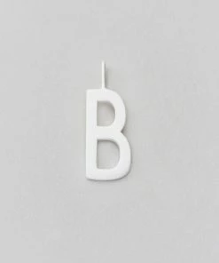 Design Letters 16mm Matt Silver Archetype Initial Charm