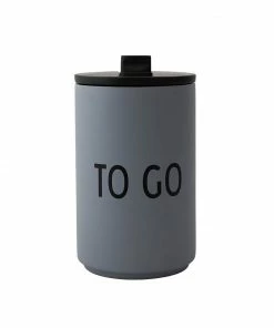 Design Letters 350ml Grey To Go Thermo Cup