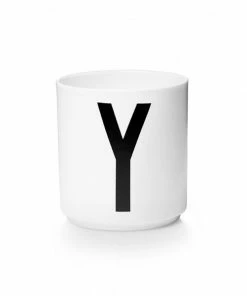 Design Letters White Porcelain Cup