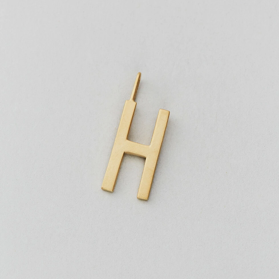 Design Letters 16mm Matt Gold Archetype Initial Charm 8 Design Letters 16mm Matt Gold Archetype Initial Charm