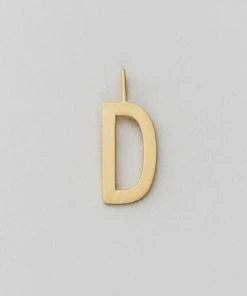 Design Letters 16mm Matt Gold Archetype Initial Charm 29 Design Letters 16mm Matt Gold Archetype Initial Charm