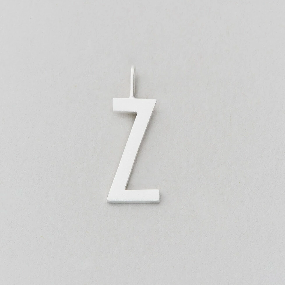 Design Letters 16mm Matt Silver Archetype Initial Charm 26 Design Letters 16mm Matt Silver Archetype Initial Charm